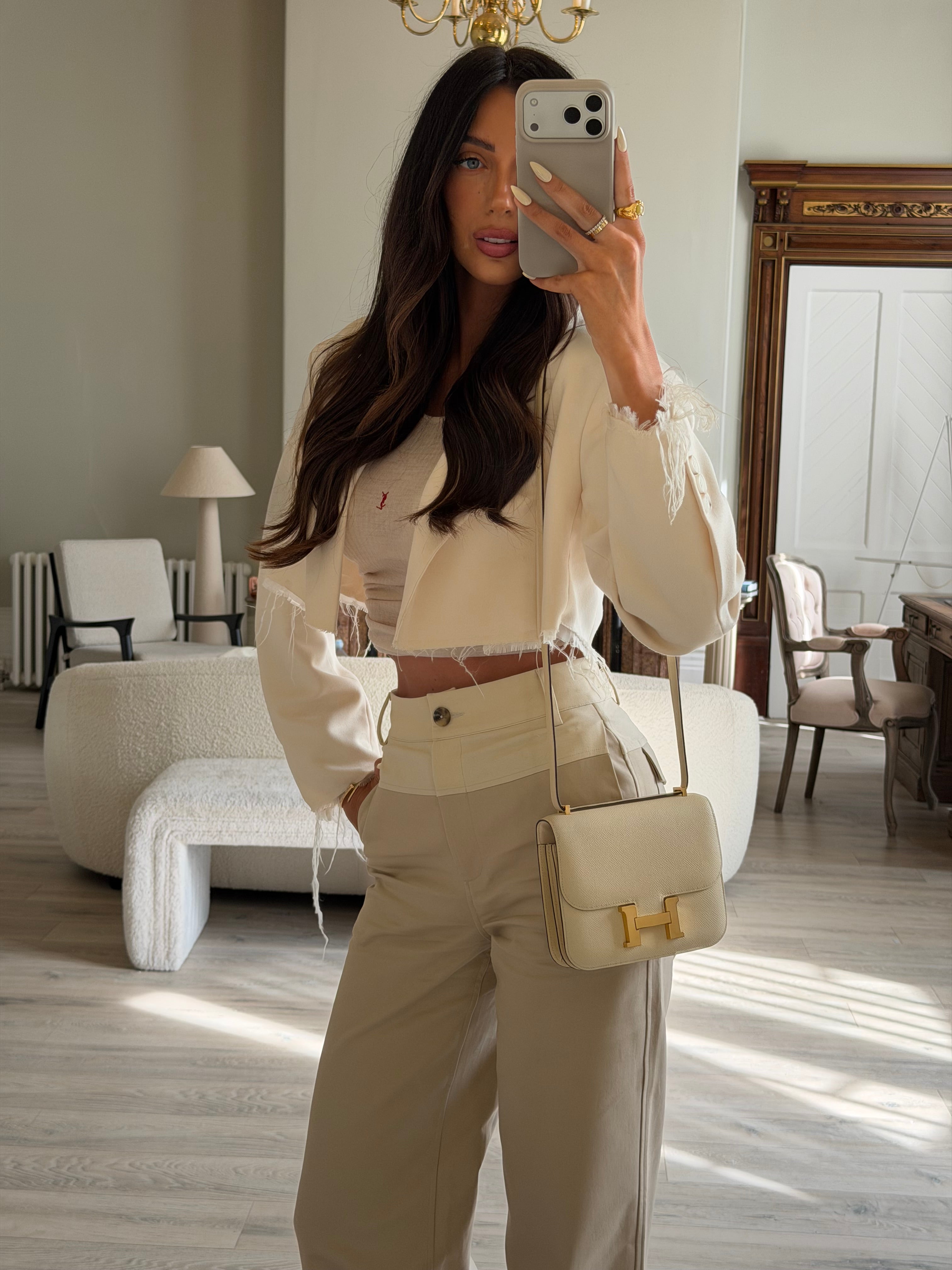 Hermès Constance 18 In Nata Epsom Leather With GHW