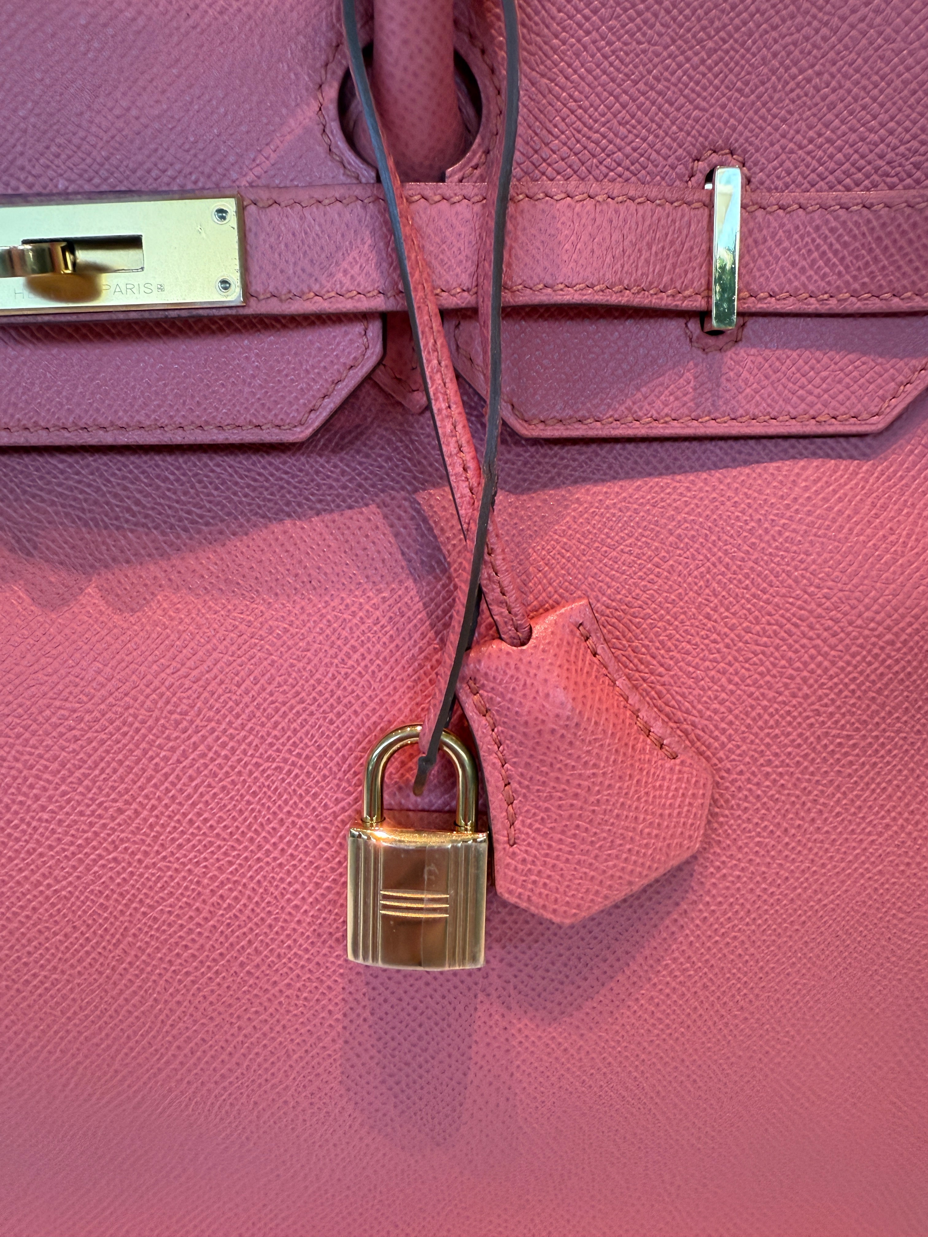 Hermès Birkin 35 Flamingo Pink Epsom Leather With Gold Hardware
Pre Loved & Authentic 