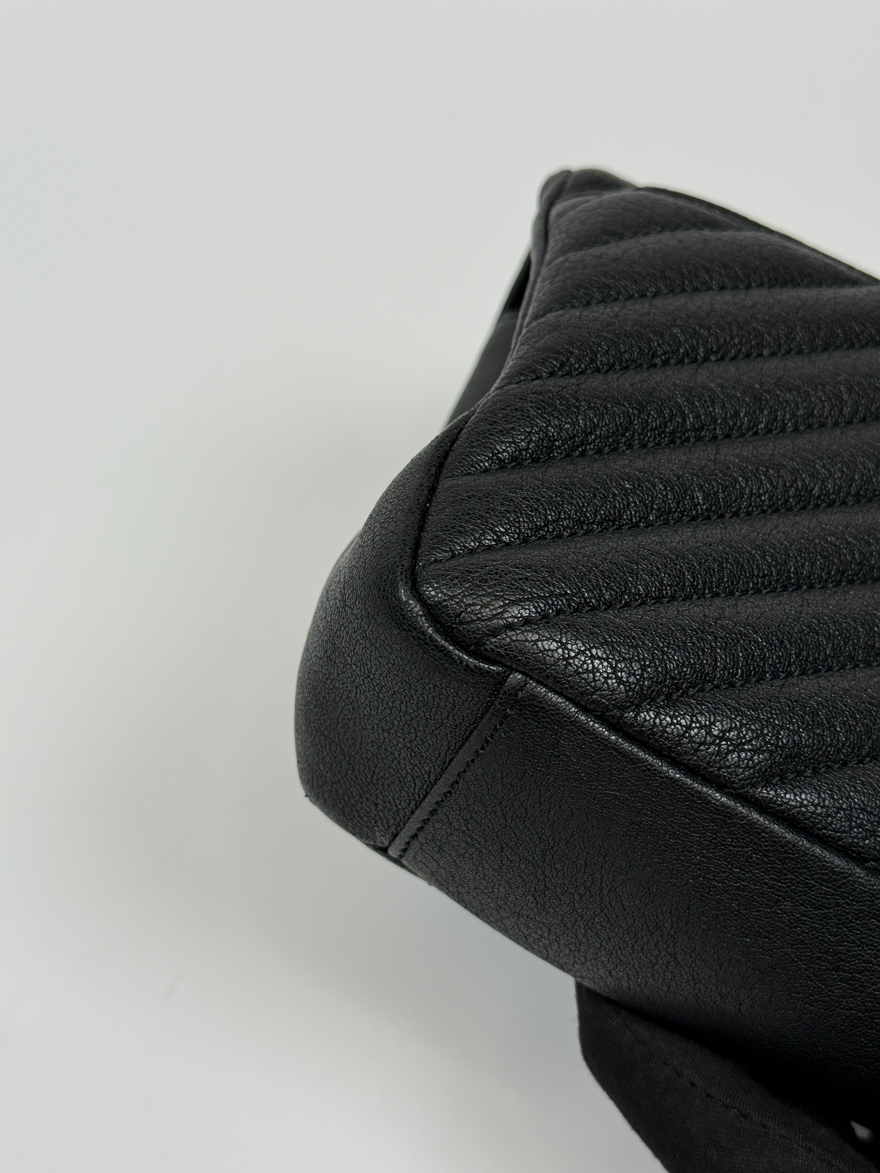 Saint Laurent Medium Black leather College Bag With Silver Hardware. Very Good Authentic and preloved condition. 