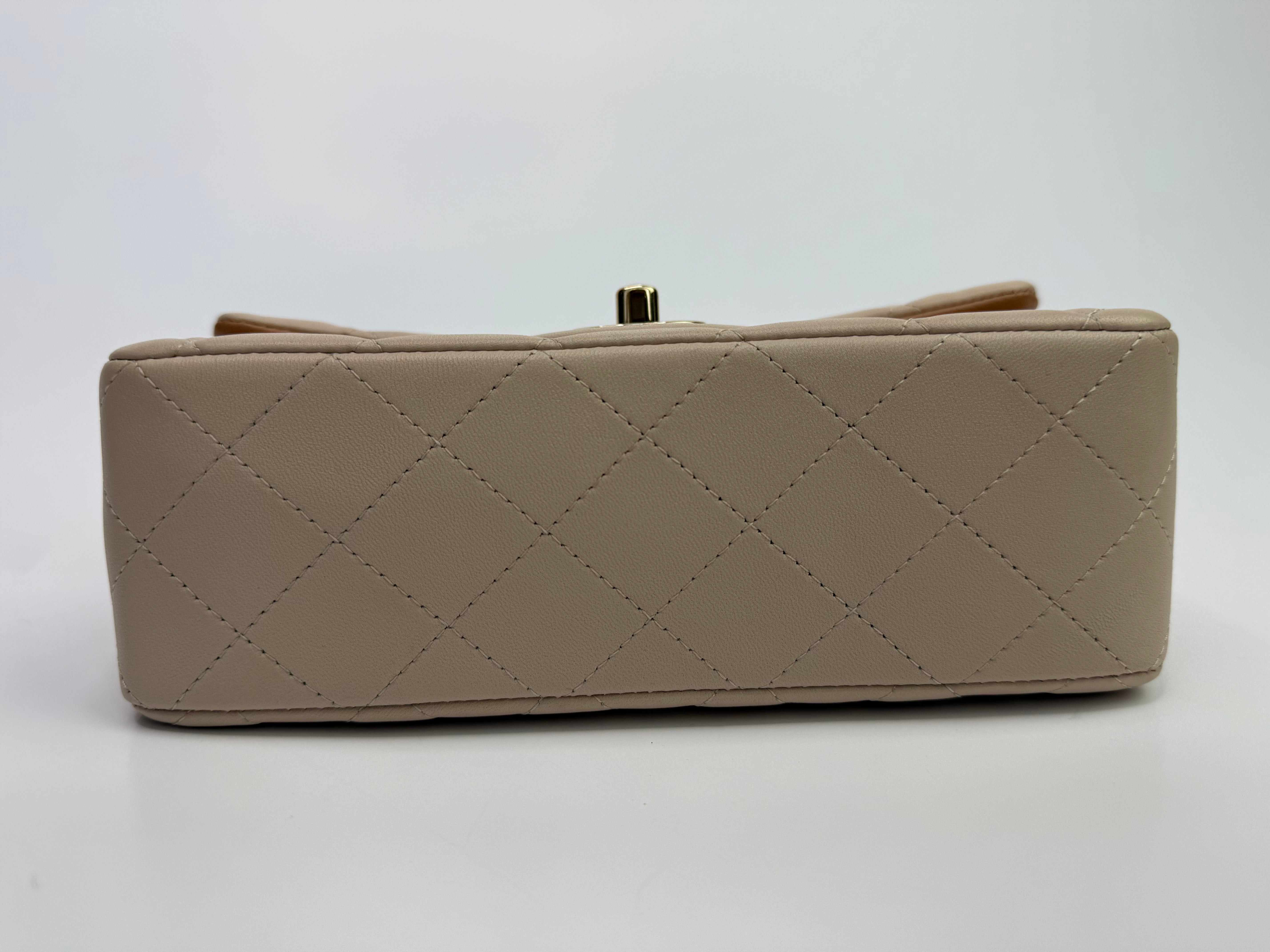 Chanel Quilted Bi-Color Top Handle Rectangular Flap