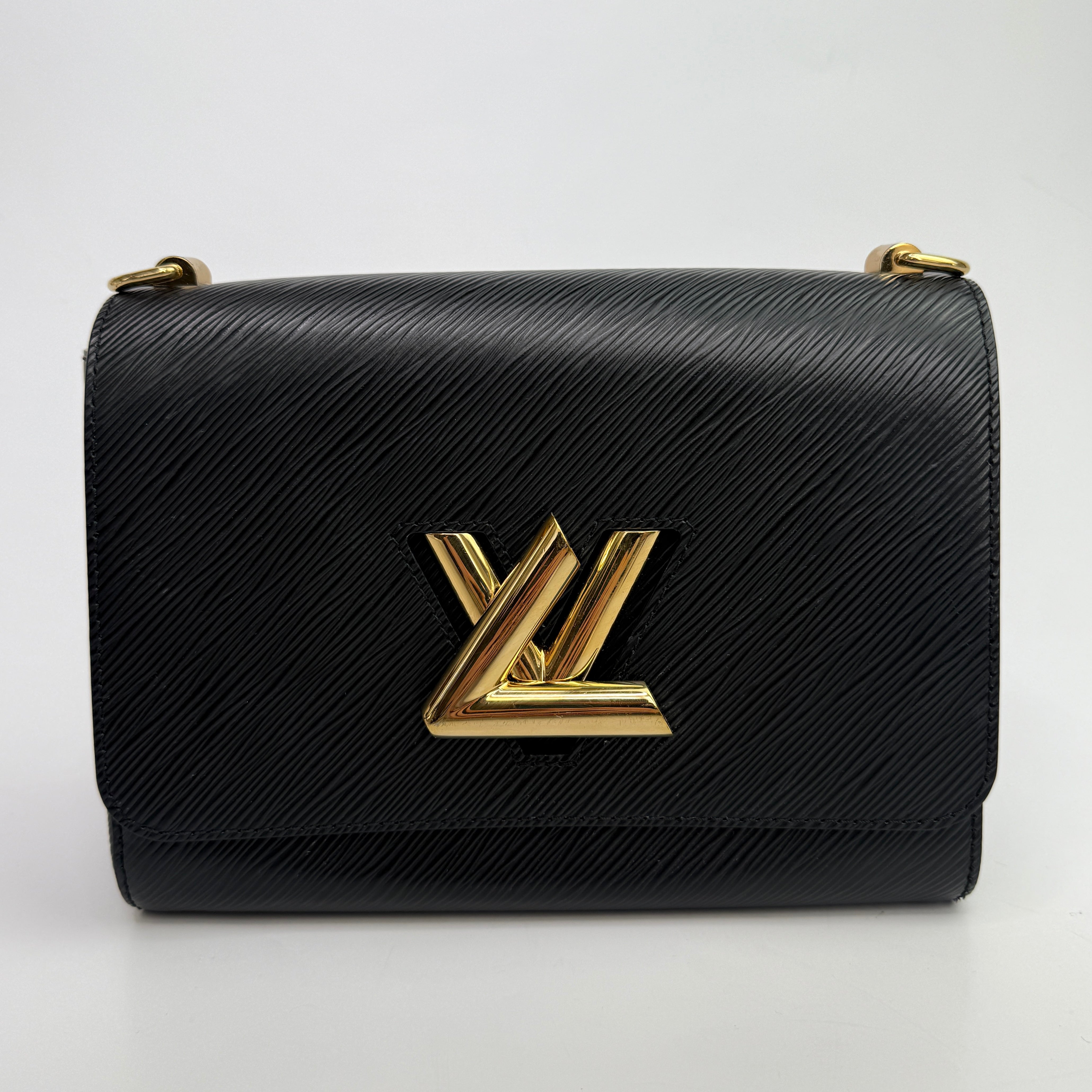 Louis Vuitton Black Epi Leather Twist MM Shoulder Bag