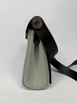 Hermès Herbag Zip 20 Ecru/ Vert Moyen & Noir