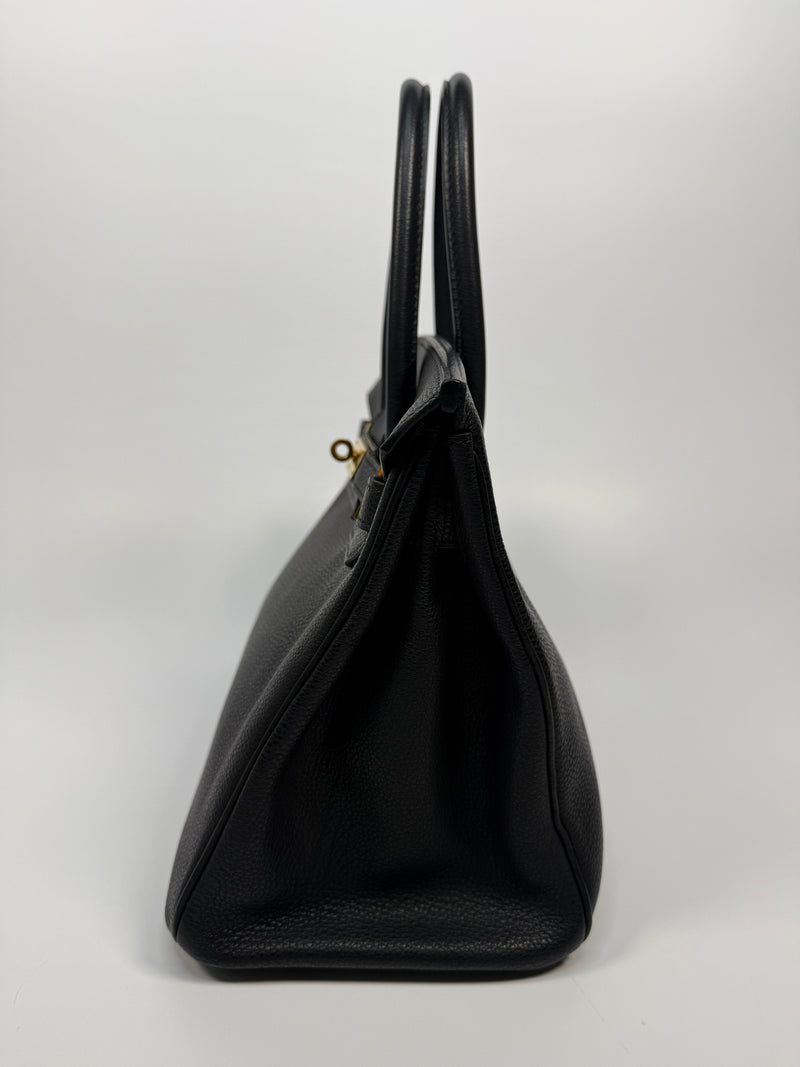 Hermès Birkin 30 In Black Togo Leather With GHW