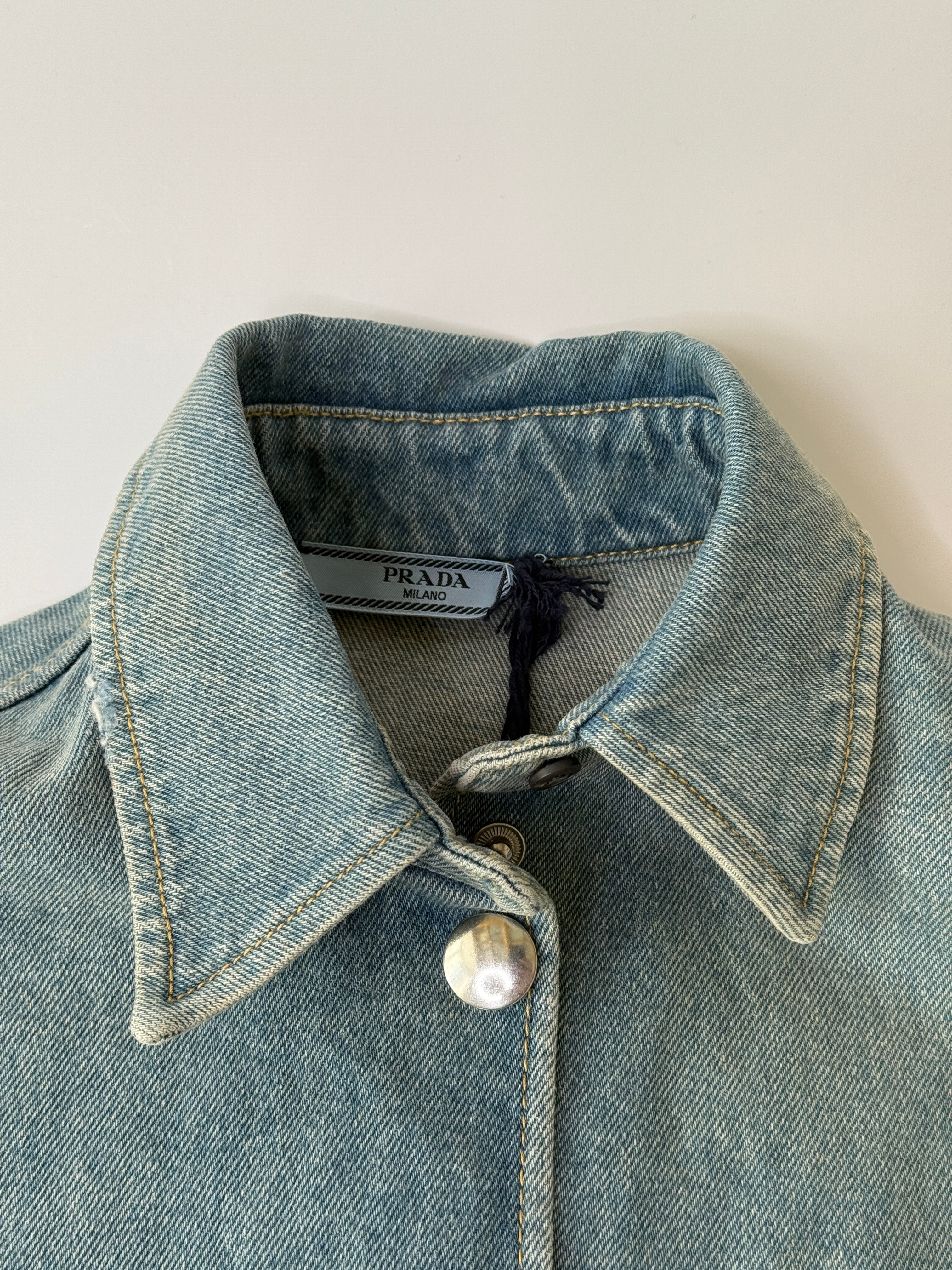 Prada Oversized Denim Shirt Dress (Size 38/UK6)