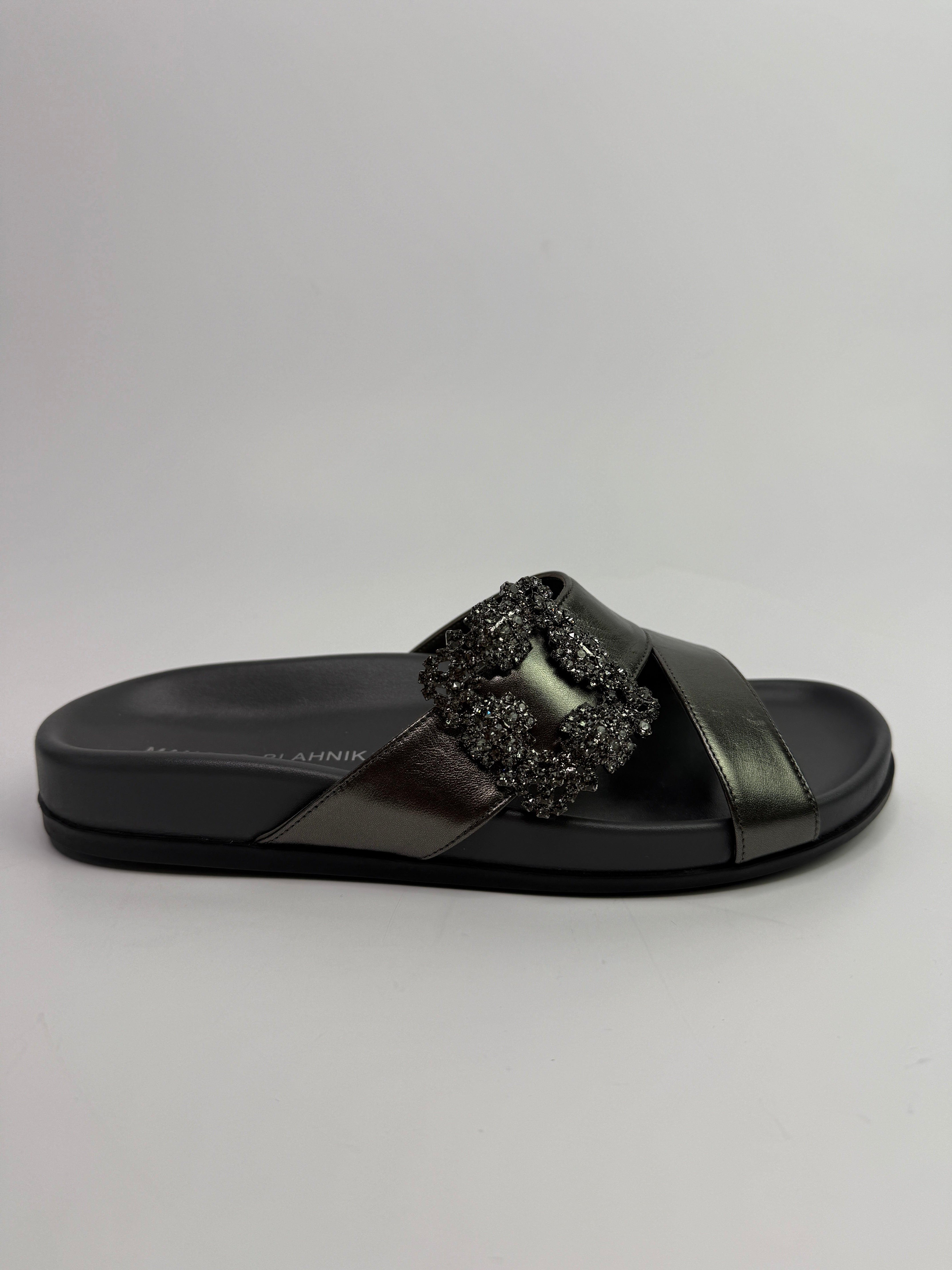 Monolo Blahnik Chilanghi Embellished Sandals (Size 37/UK4)