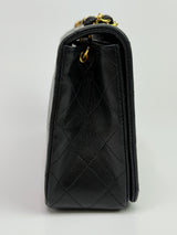 Chanel Vintage Black Lambskin Flap Bag
