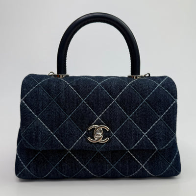 Chanel Small Coco In Denim Canvas With SHW