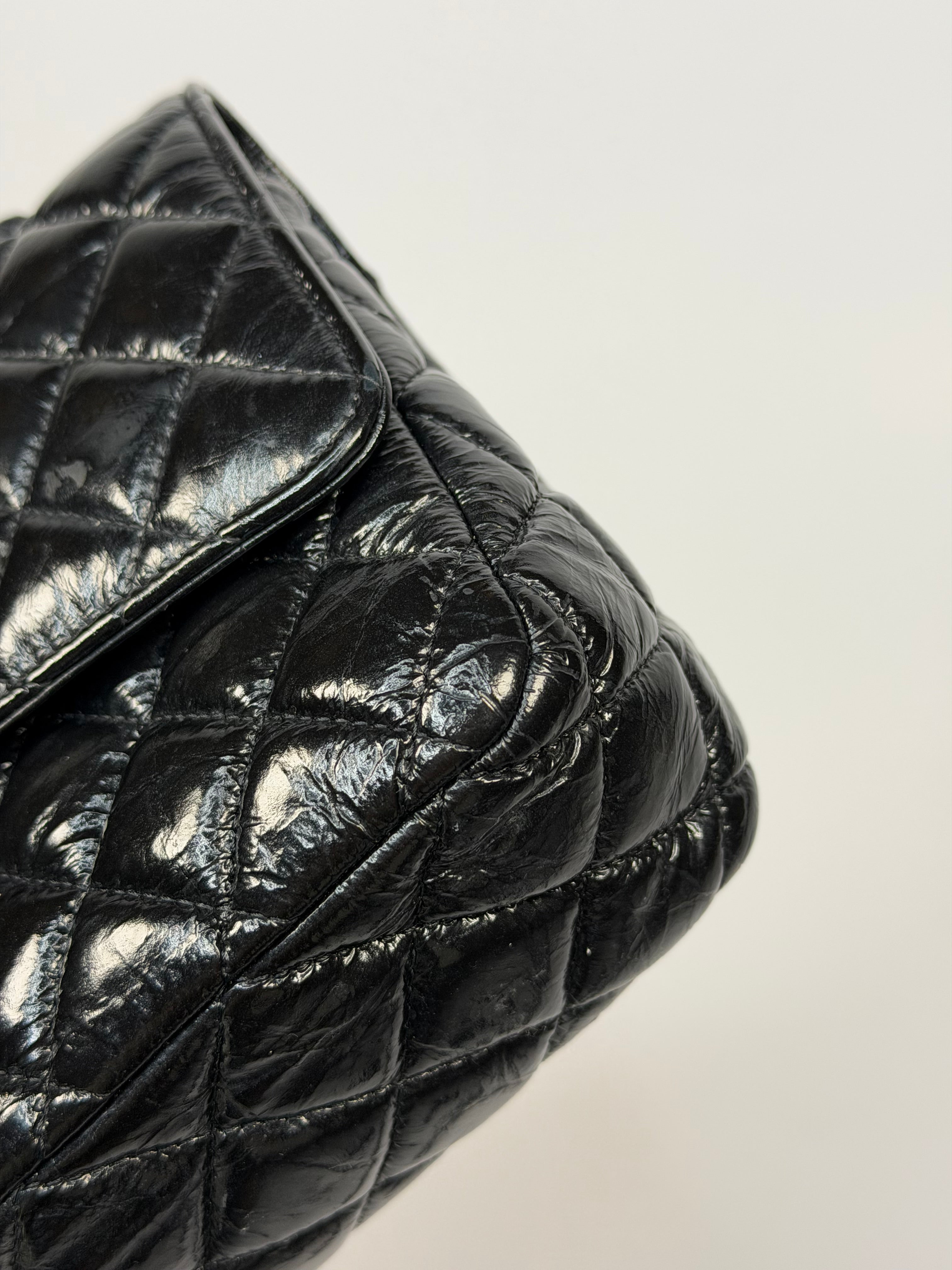 Chanel Medium So Black Calfskin Leather Classic Double Flap In Very Good Condition. Authentic and preloved. 100% Authenticity Guarantee.