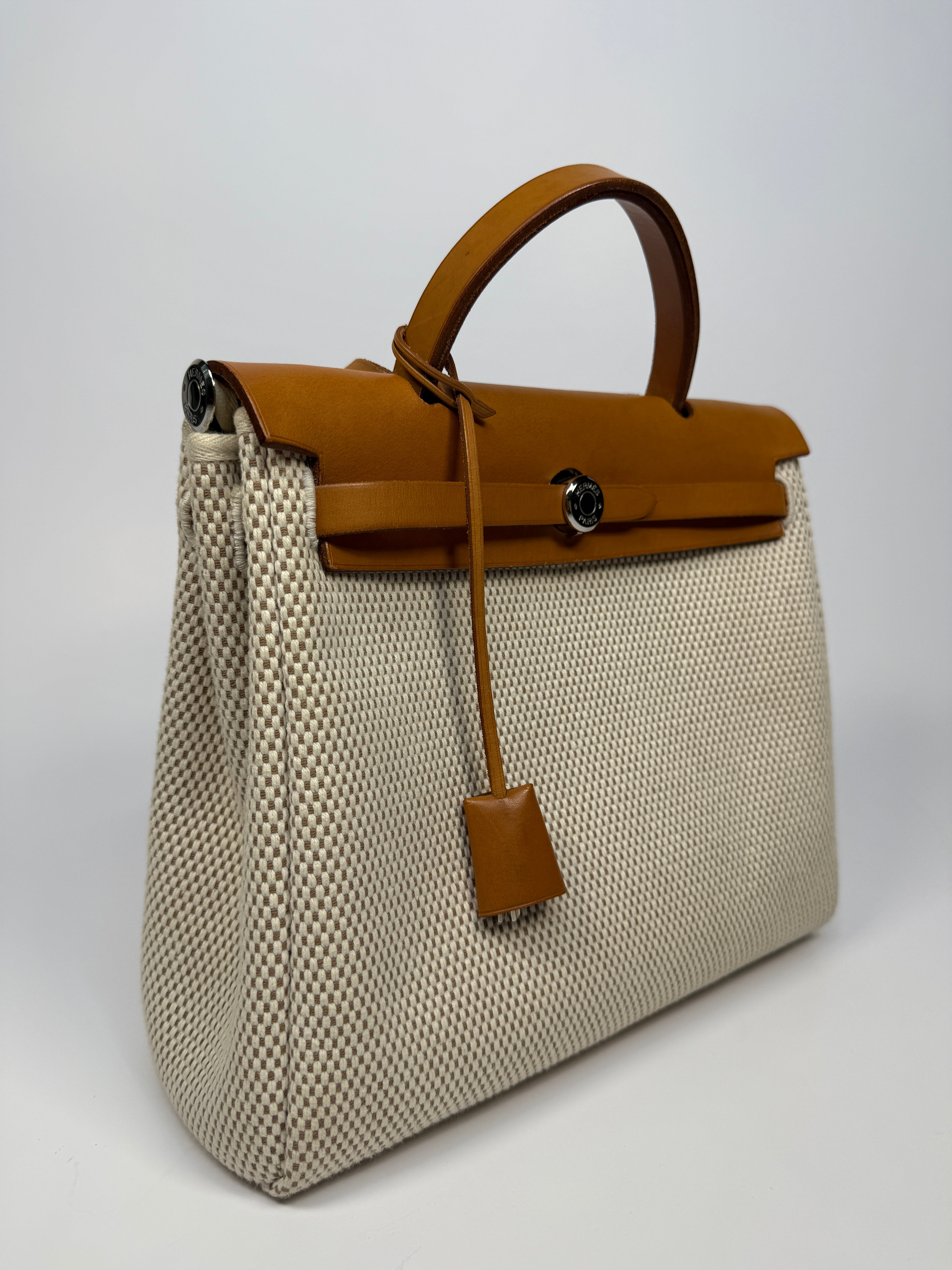 Authentic Pre Loved Hermès Herbag 31 Zip Bag Excellent Condition