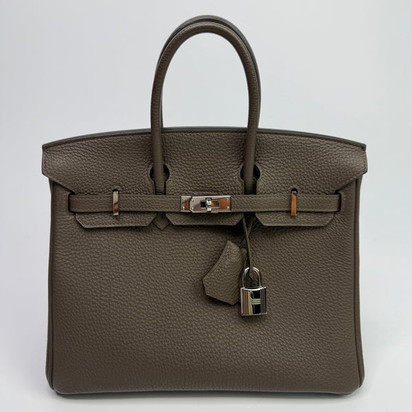 Hermès Birkin 25 Taupe Togo Leather With PHW