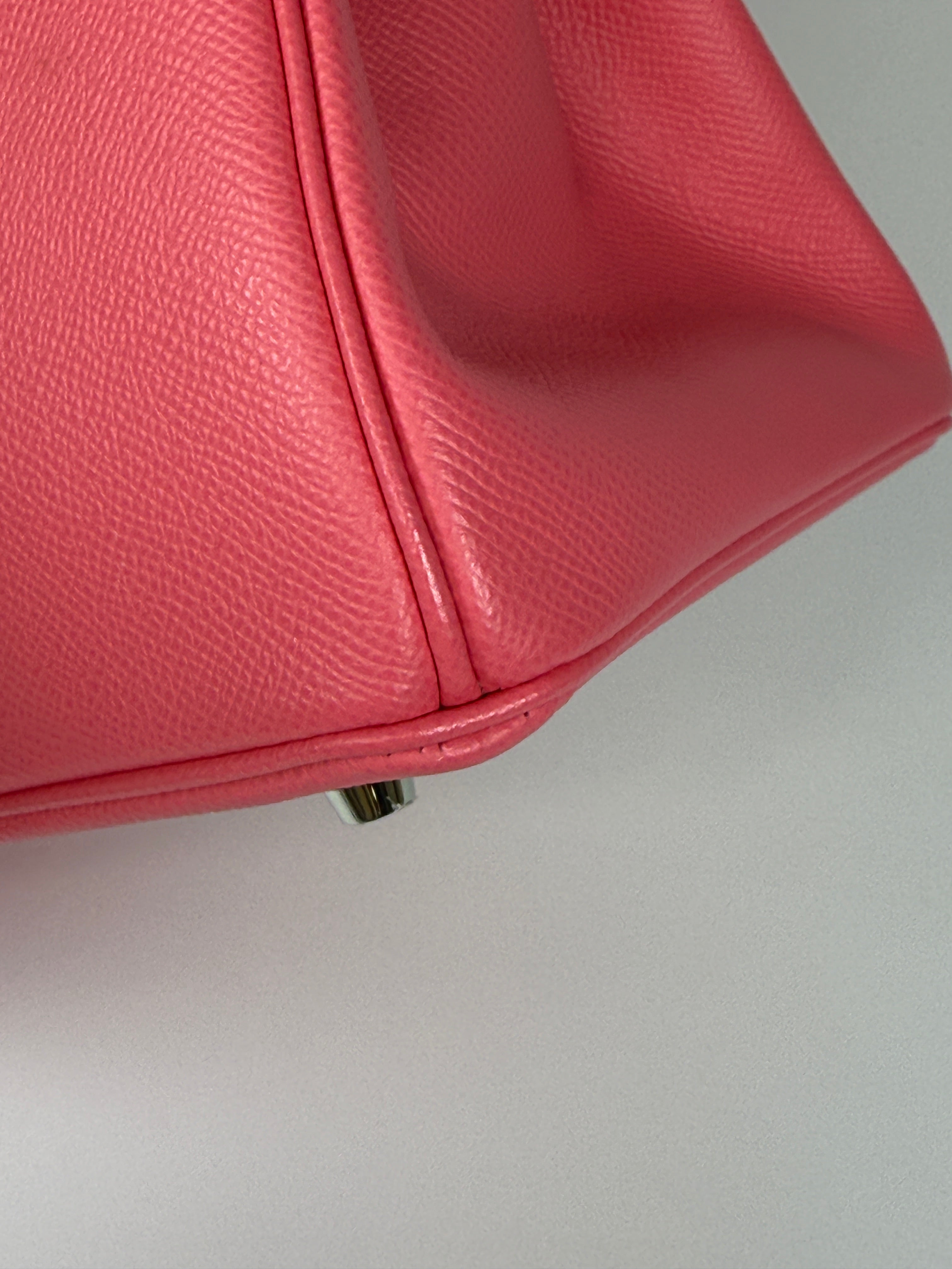 Authentic and preloved Hermès Birkin 30 In Rose Azalee Epsom Leather With PHW Very Good Condition