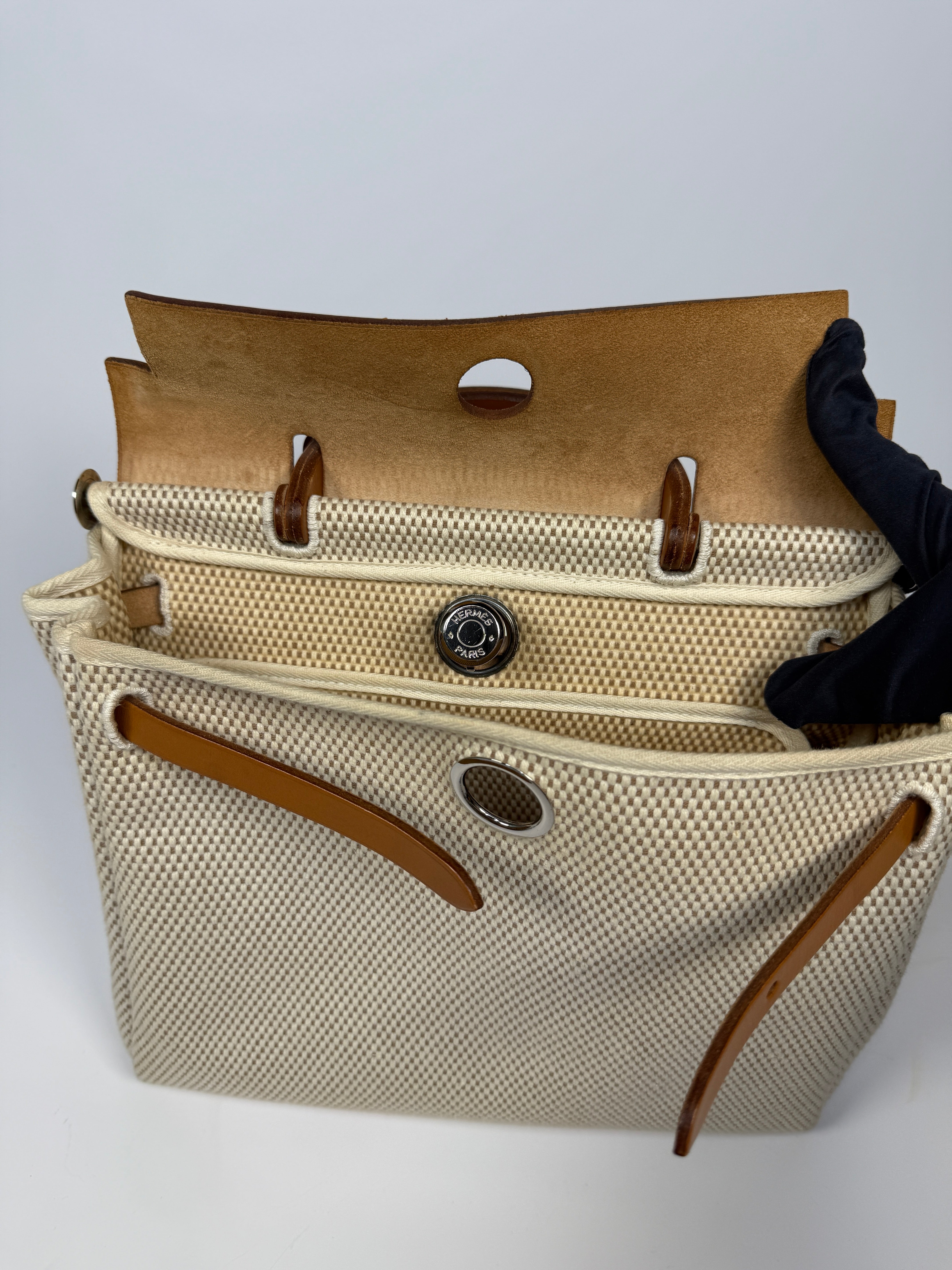 Authentic Pre Loved Hermès Herbag 31 Zip Bag Excellent Condition