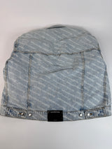 Alexander Wang Blue Falling Back Logo Denim Jacket (M/UK10)