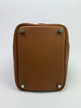 Hermès Picotin 18 In Gold Clemence With Palladium Hardware