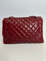 Chanel Red Caviar Maxi Single Flap Bag