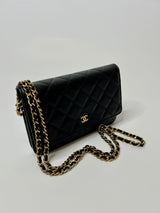 Chanel Wallet On Chain In Black Caviar Leather