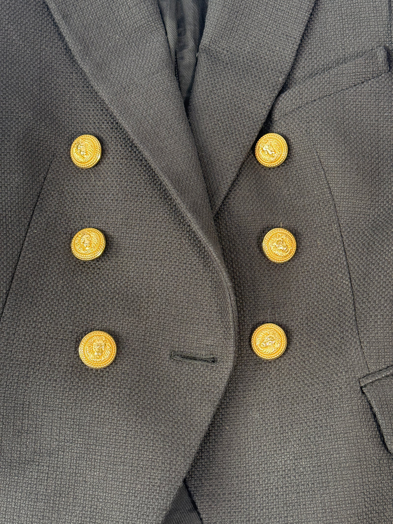 Balmain Black Blazer (Size34/UK6)