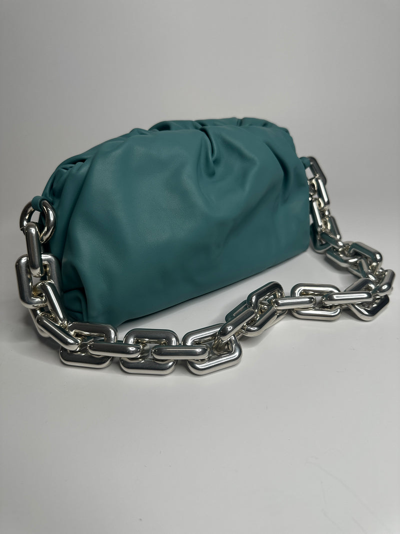 Bottega Veneta Leather Chain Pouch Shoulder Bag