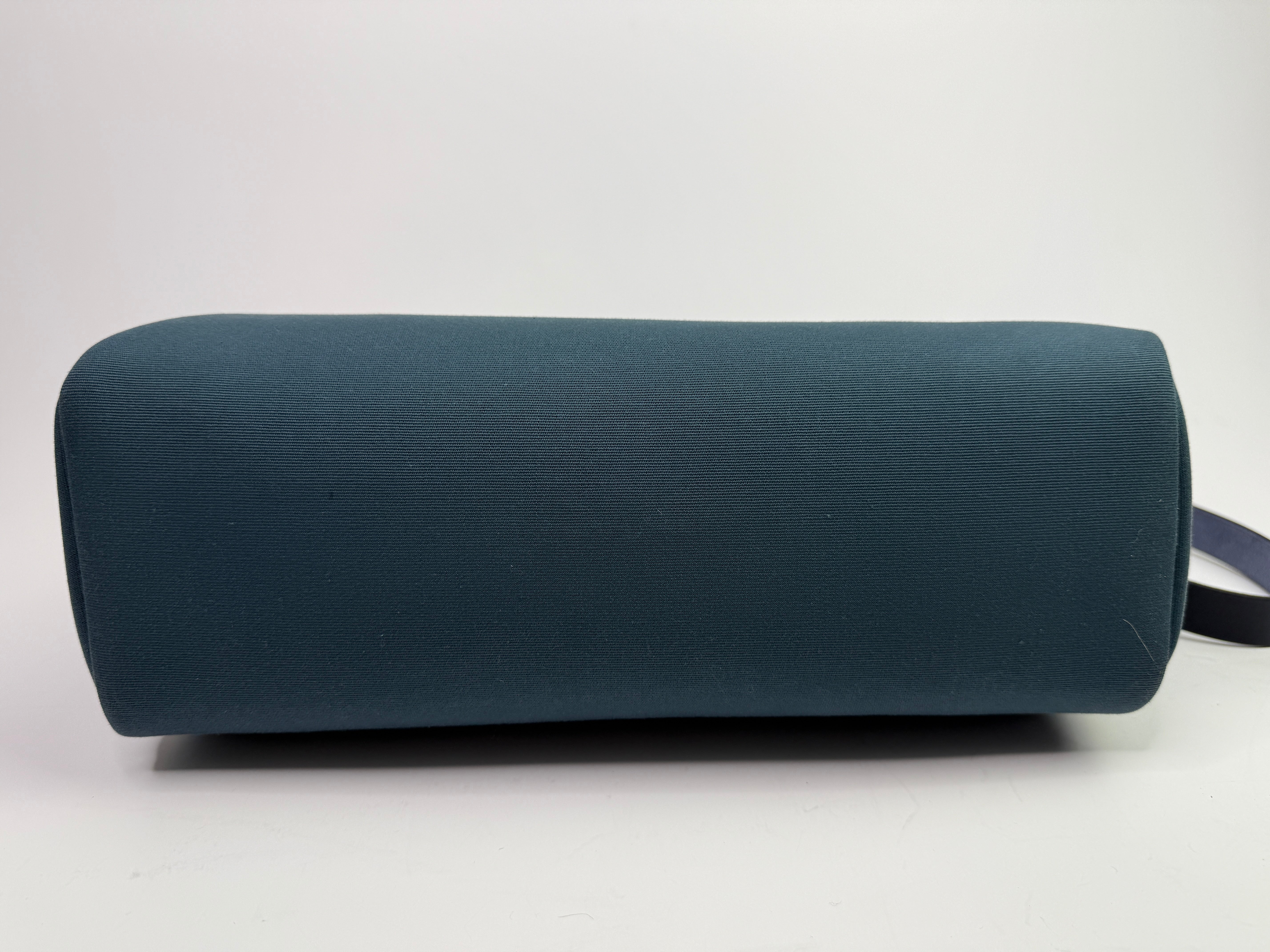 Hermès Herbag 31 Verso in Bleu Indigo and Sesame with GHW