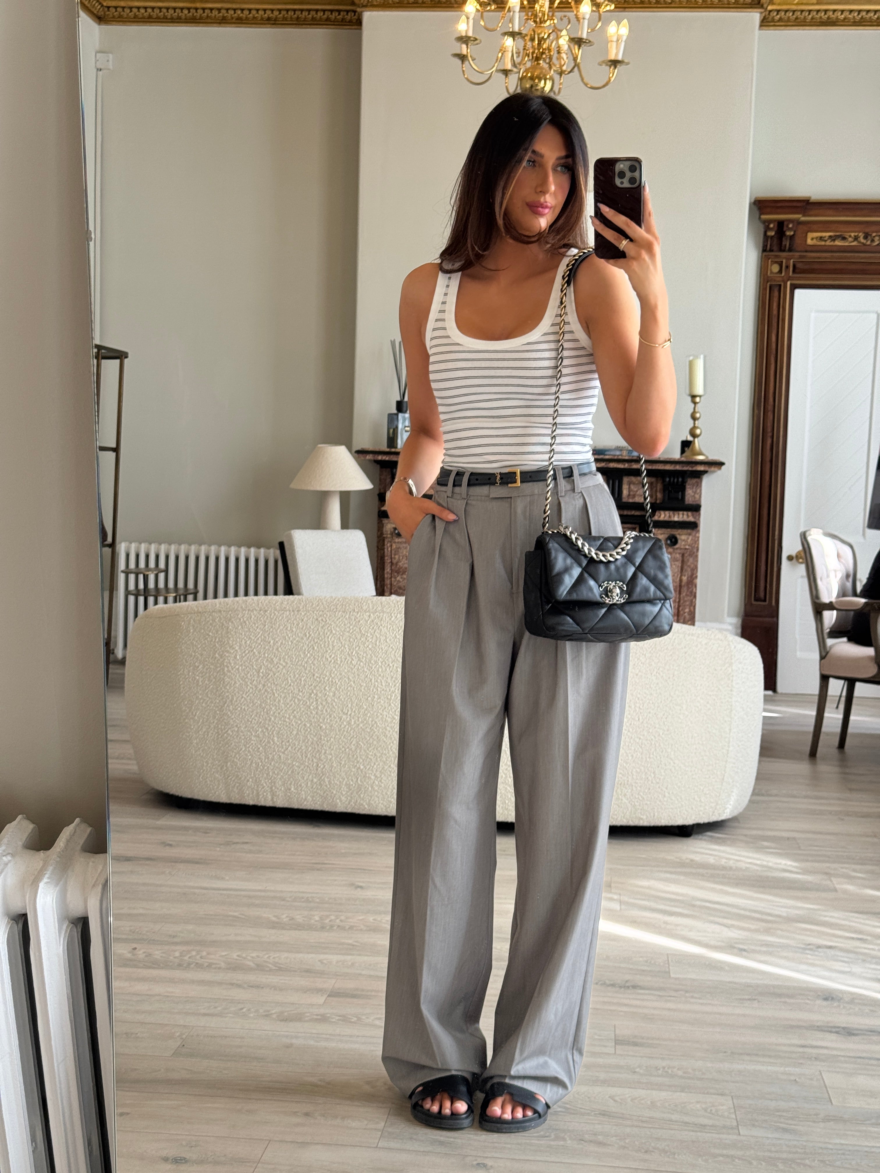 Chanel 19 Small In Black Lambskin Leather
Pre Loved & Authentic 