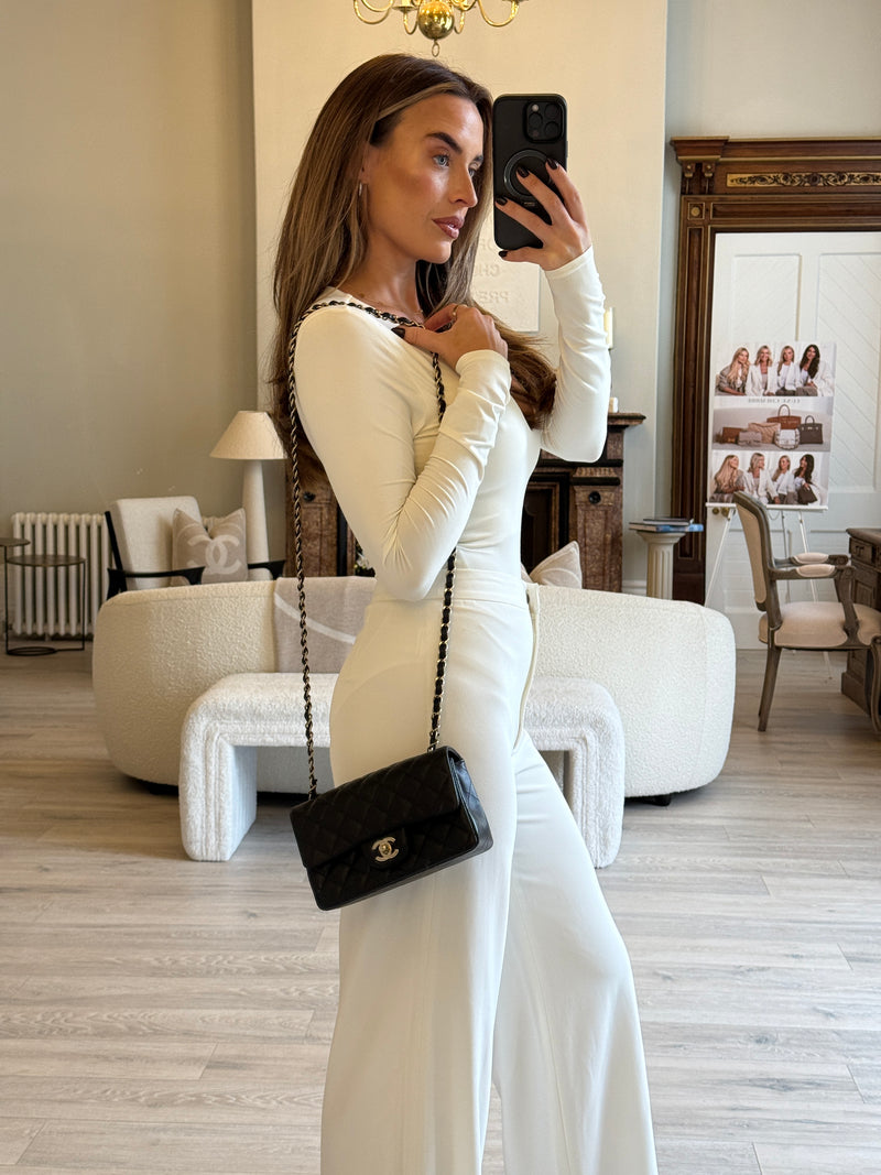 Chanel Mini Rectangle In Black Lambskin With PGHW