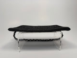 Chanel Satin Crystal Camellia Evening Bag