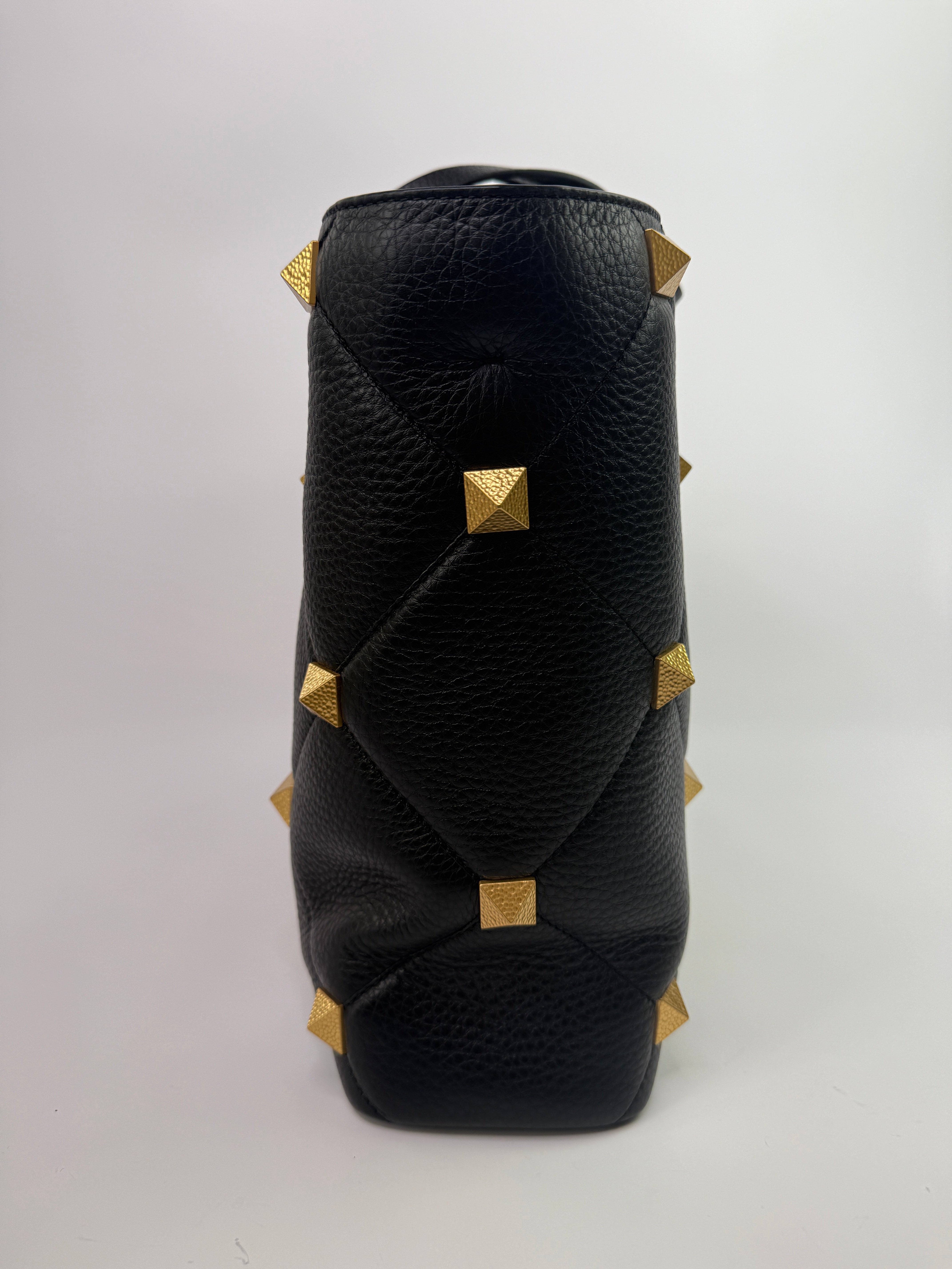 Valentino Garavani Grained Calfskin Quilted Large Roman Stud Tote