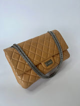 Chanel Beige Coated Lambskin Re Issue Flap Bag