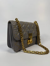 Christian Dior Lambskin Cannage Studded Dioraddict Shoulder Bag
