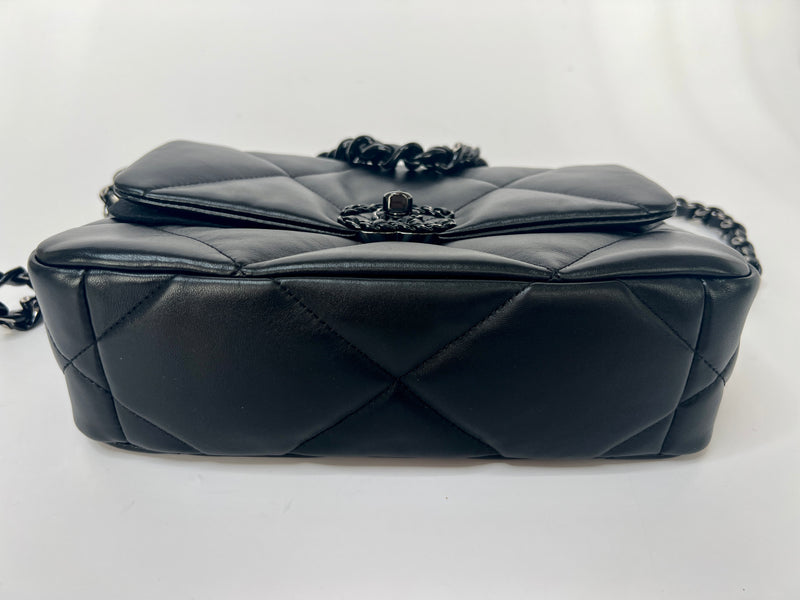 Chanel 19 Small So Black In Lambskin Leather