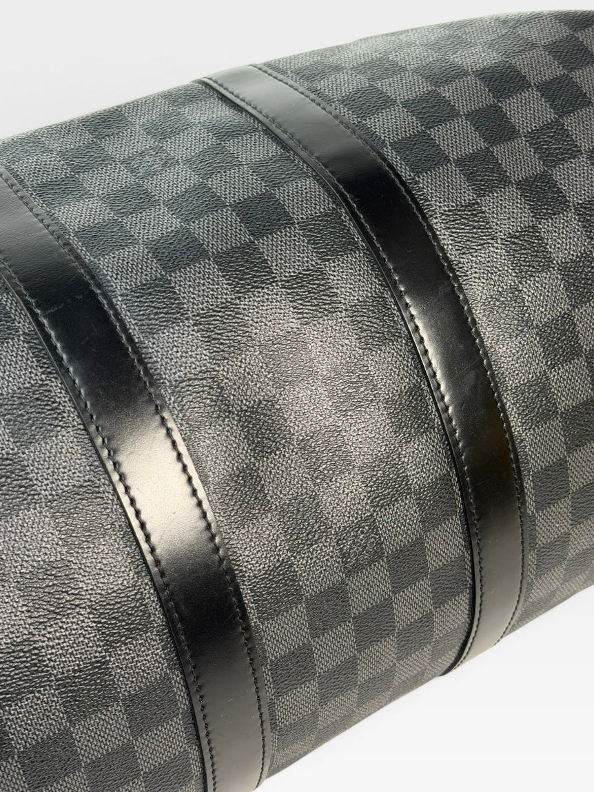 Louis Vuitton Keepall Bandouliere 45 In Damier Graphite Canvas. 100% authentic  and preloved in excellent condition