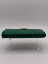 Prada Large Wallet In Green Saffiano Leather