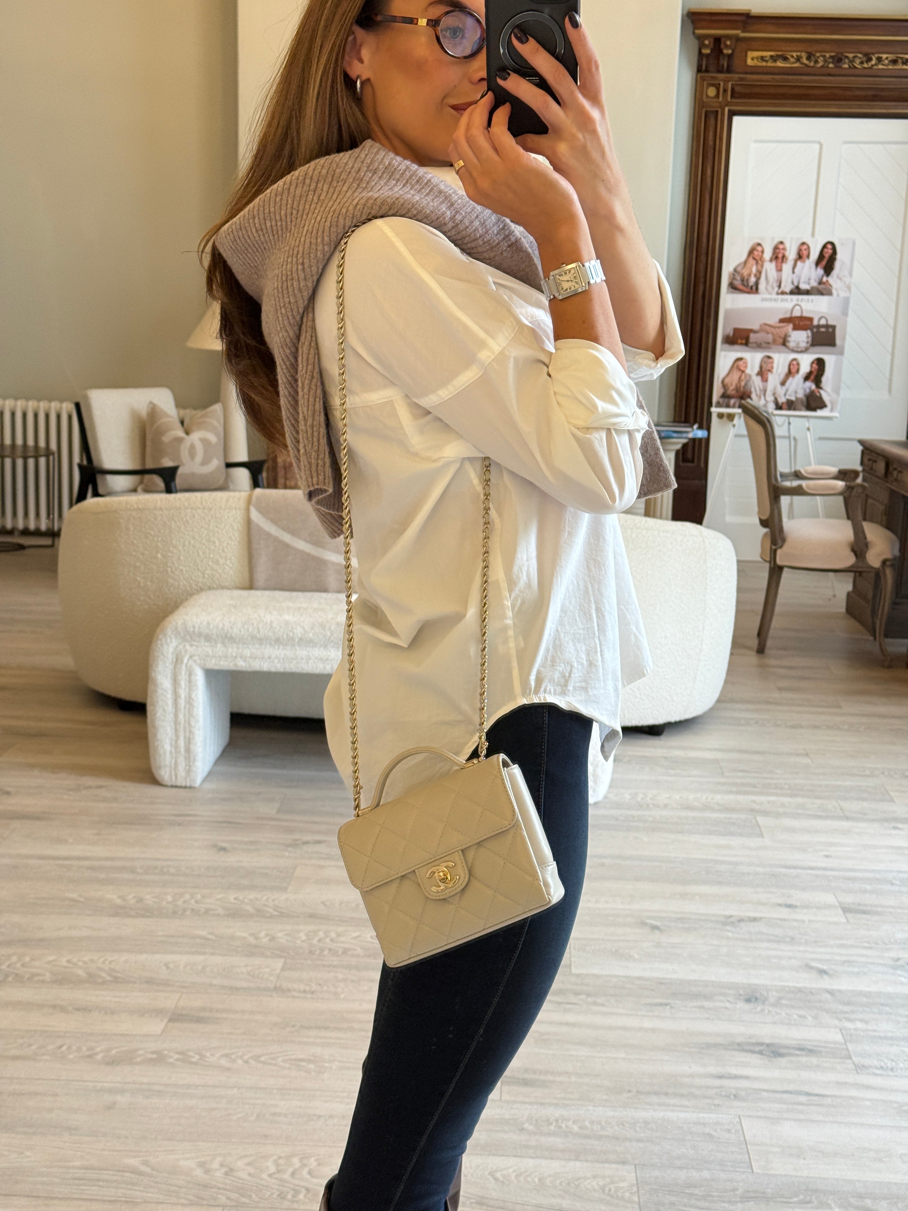 Chanel Seasonal Top Handle Flap Bag
Pre Loved & Authentic 