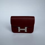 Hermès Constance Slim Wallet In Rouge H/Rose Azalee PHW