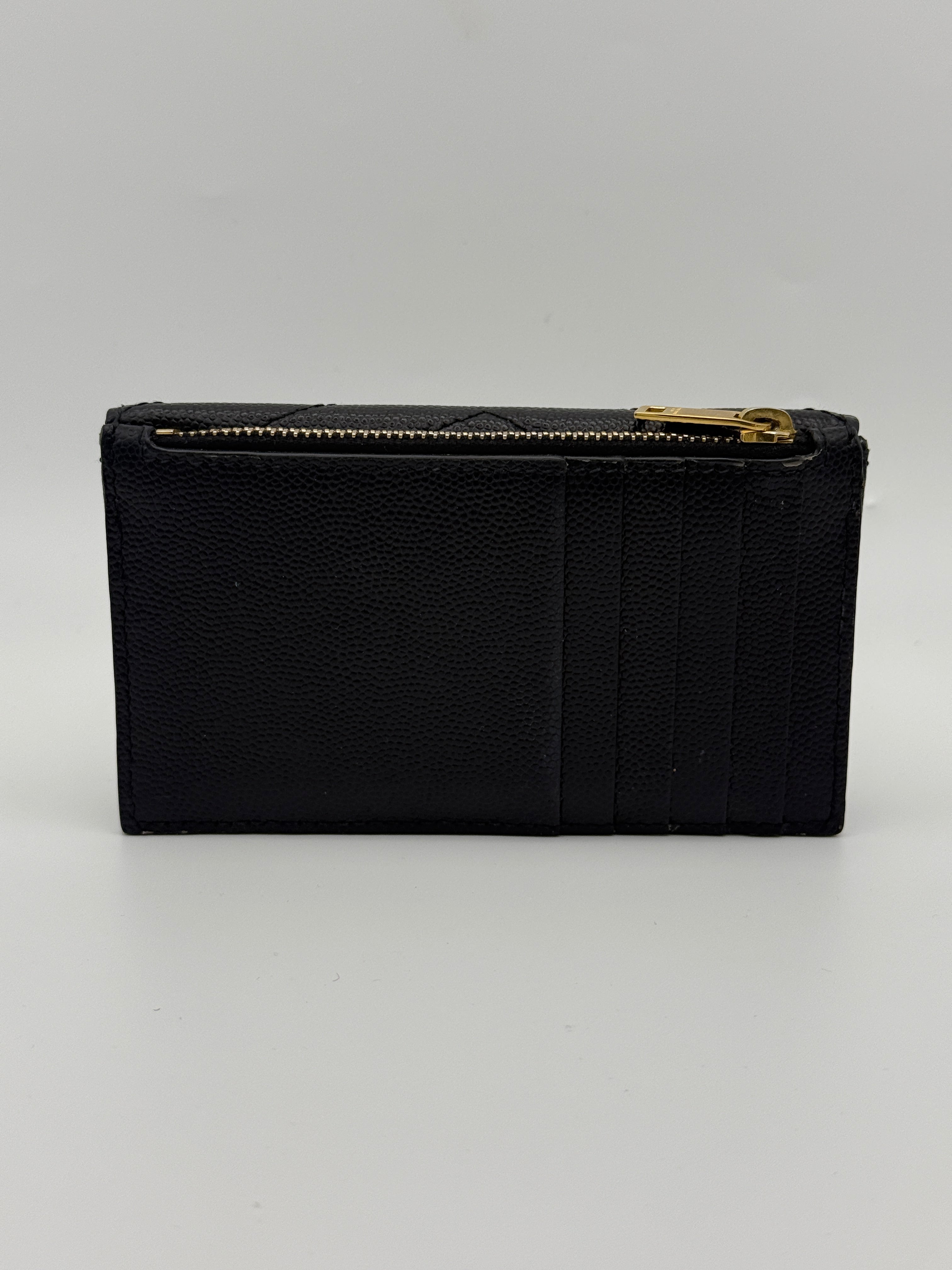 Saint Laurent Monogram Fragments Metalassé Card Holder