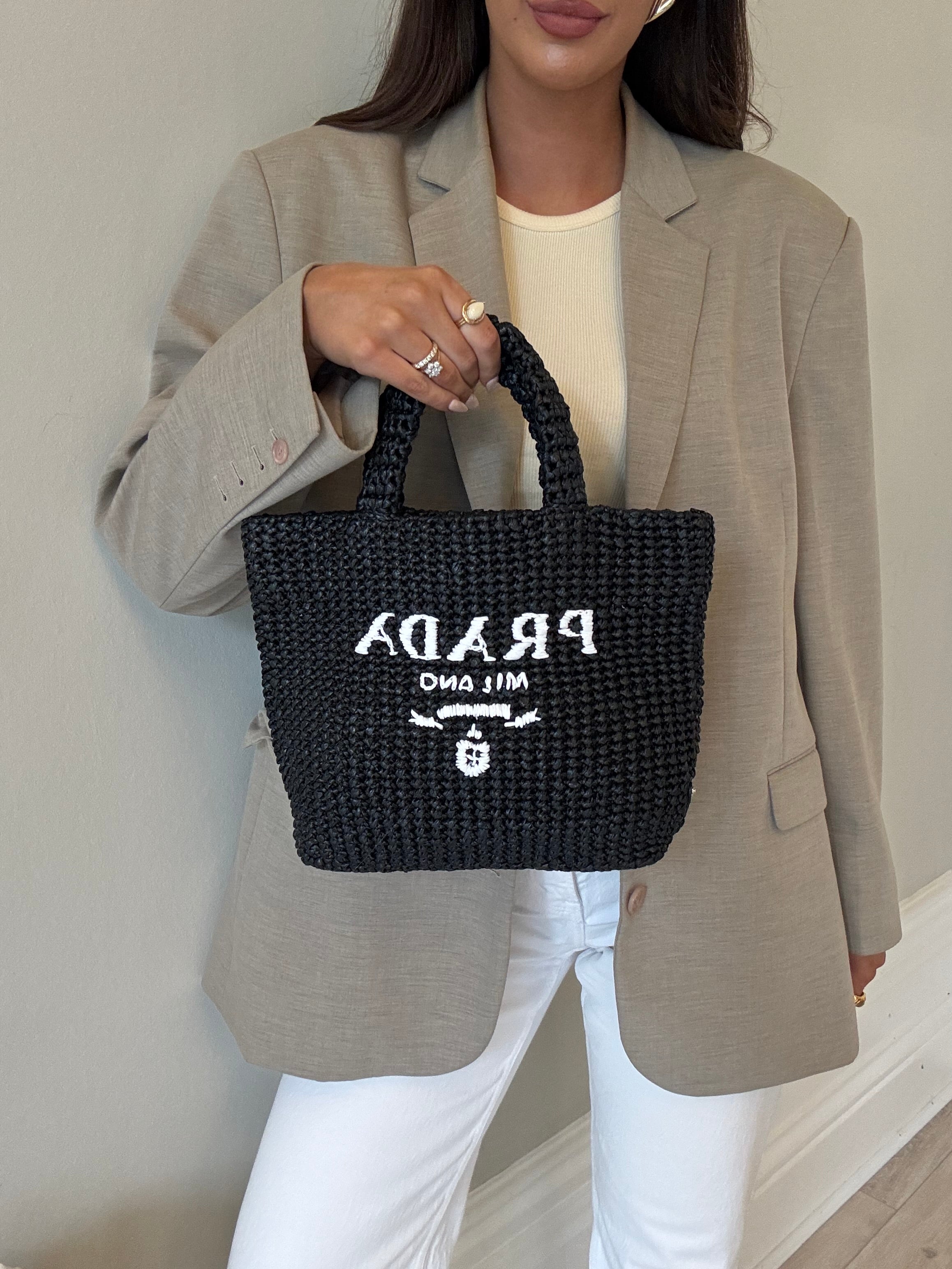 Prada Mini Crotchet Tote