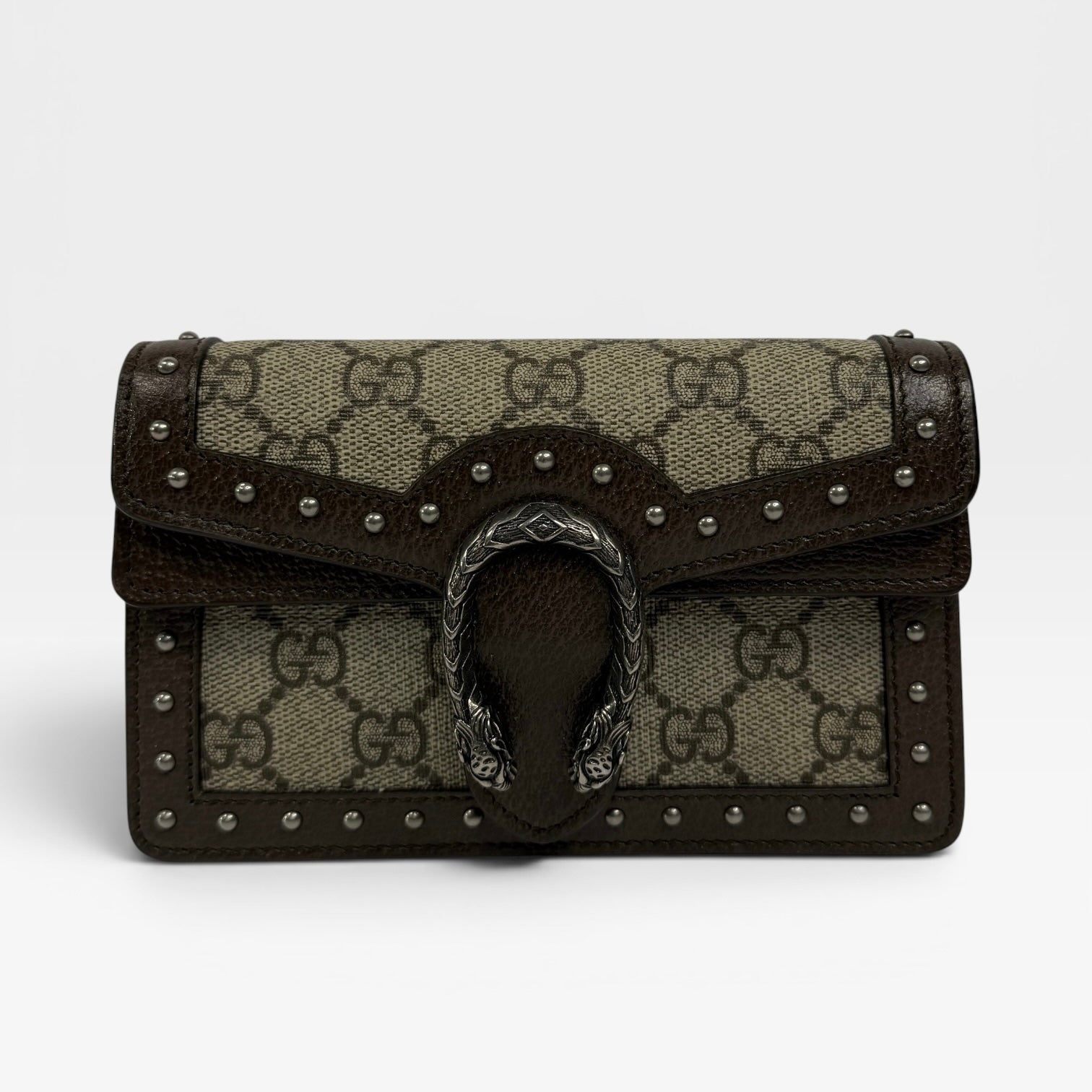 Gucci Mini GG Supreme Studs Dionysus Crossbody Bag