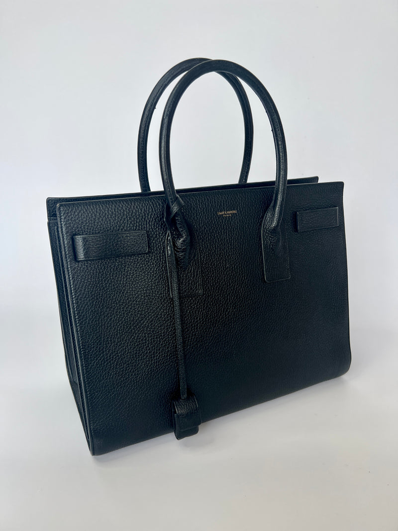 Saint Laurent Sac Du Jour Large In Black Leather