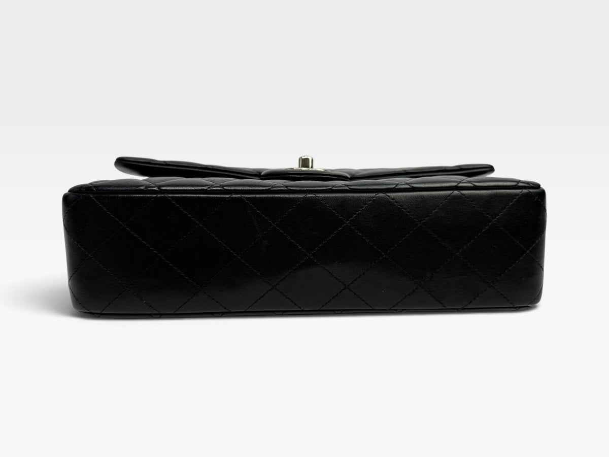 Chanel Medium Classic Double Flap Black Lambskin With SHW