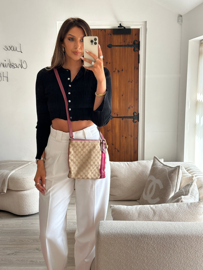 Gucci Vintage Monogram Messenger Bag