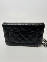 Chanel Wallet On Chain In Black Lambskin Leather