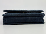 Chanel Denim Quilted 19 Wallet On Chain