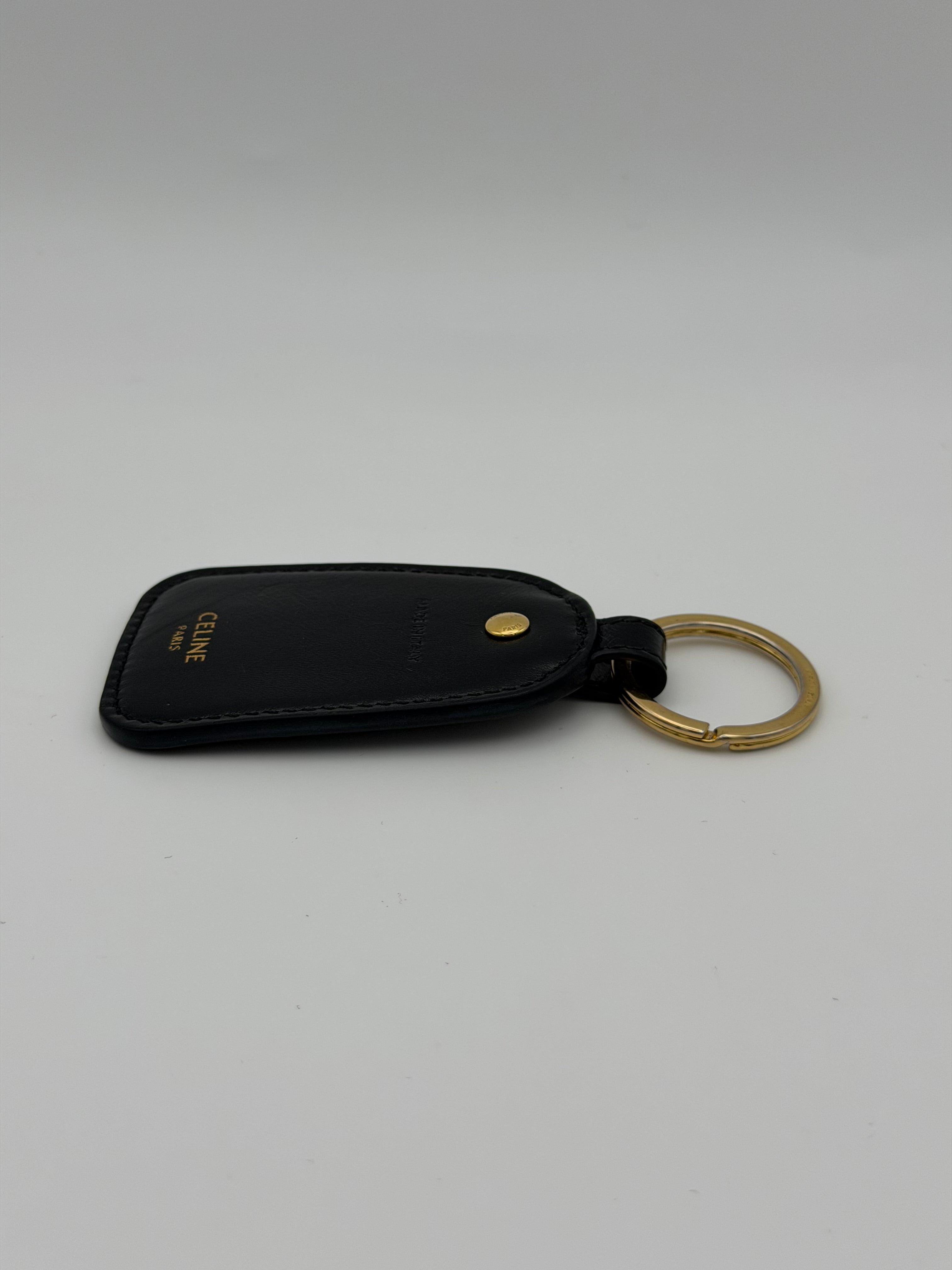 Celine Key Holder In Triomphe Canvas With Gold Hardware. Authentic and preloved in excellent condition