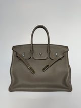 Hermès Birkin 35 In Gris Etain Togo Leather With PHW