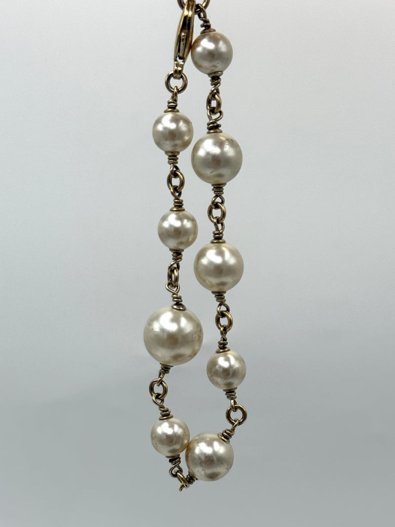 Chanel CC Pearl Bracelet
