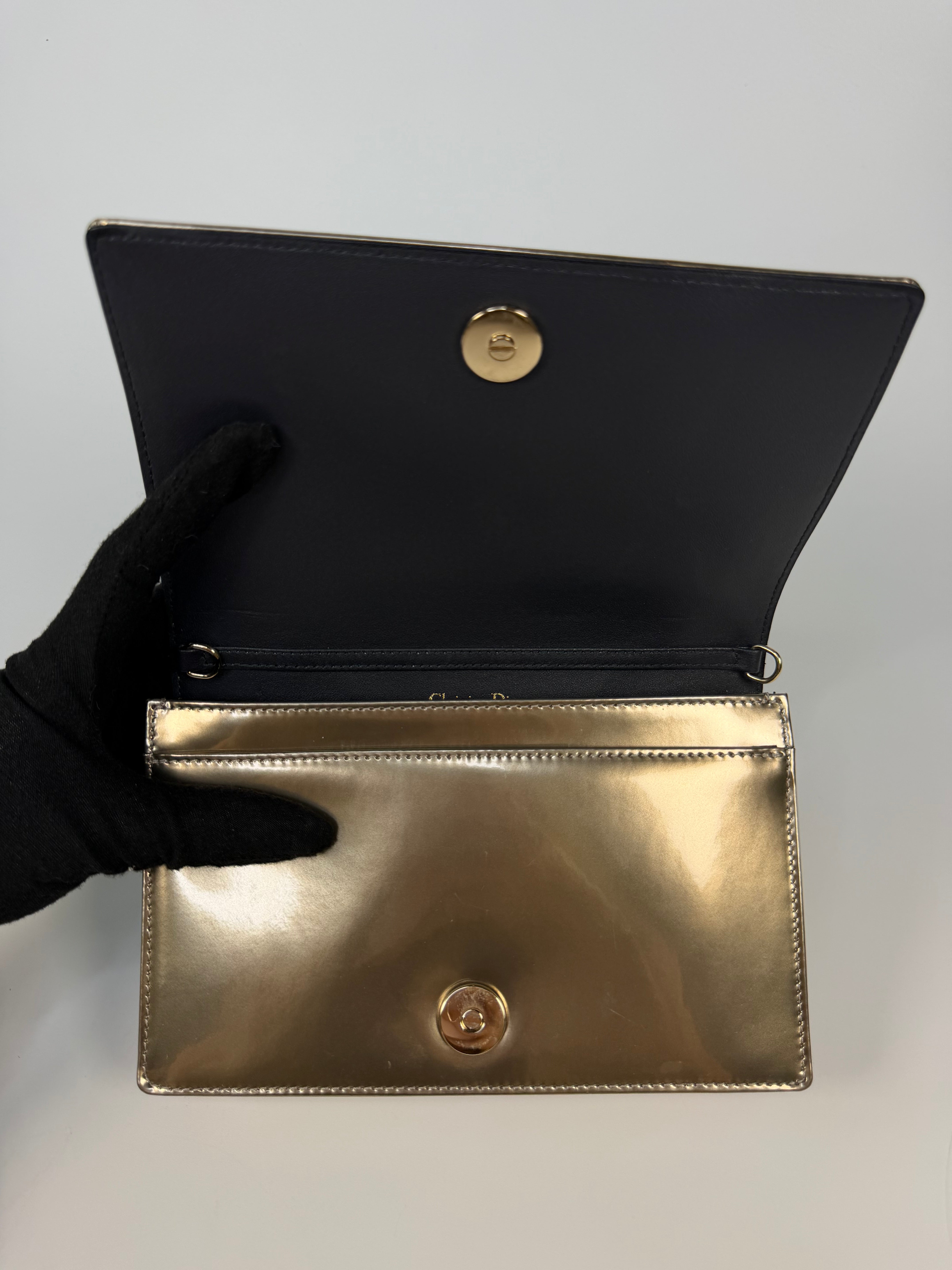Authentic and preloved Christian Dior Mini Diorama Gold With Gold Hardware . Excellent condition. Verified by Luxe Cheshire 