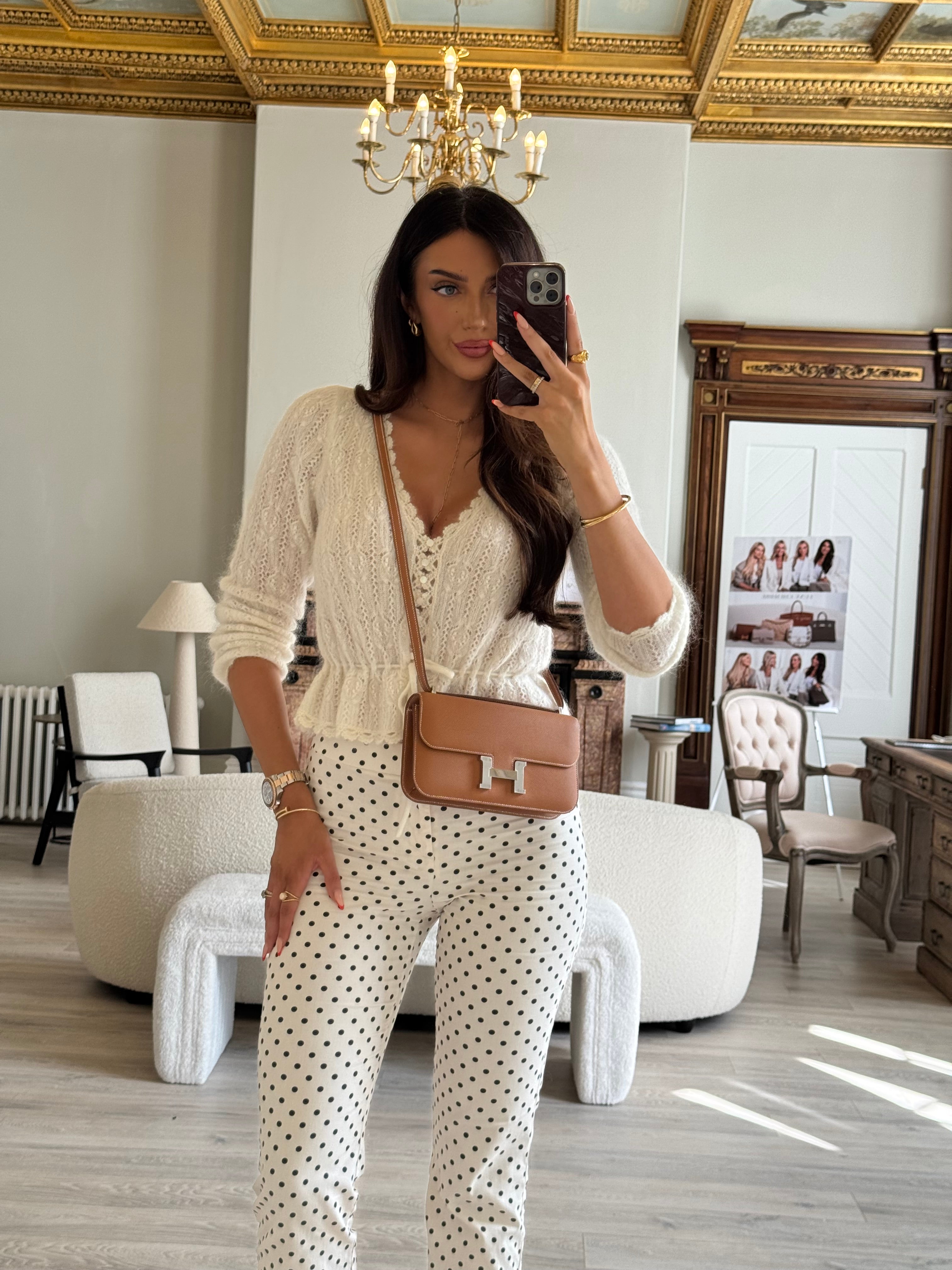 Authentic Pre Loved Hermès Constance Elan In Gold Epsom Leather With Palladium Hardware New & Unused