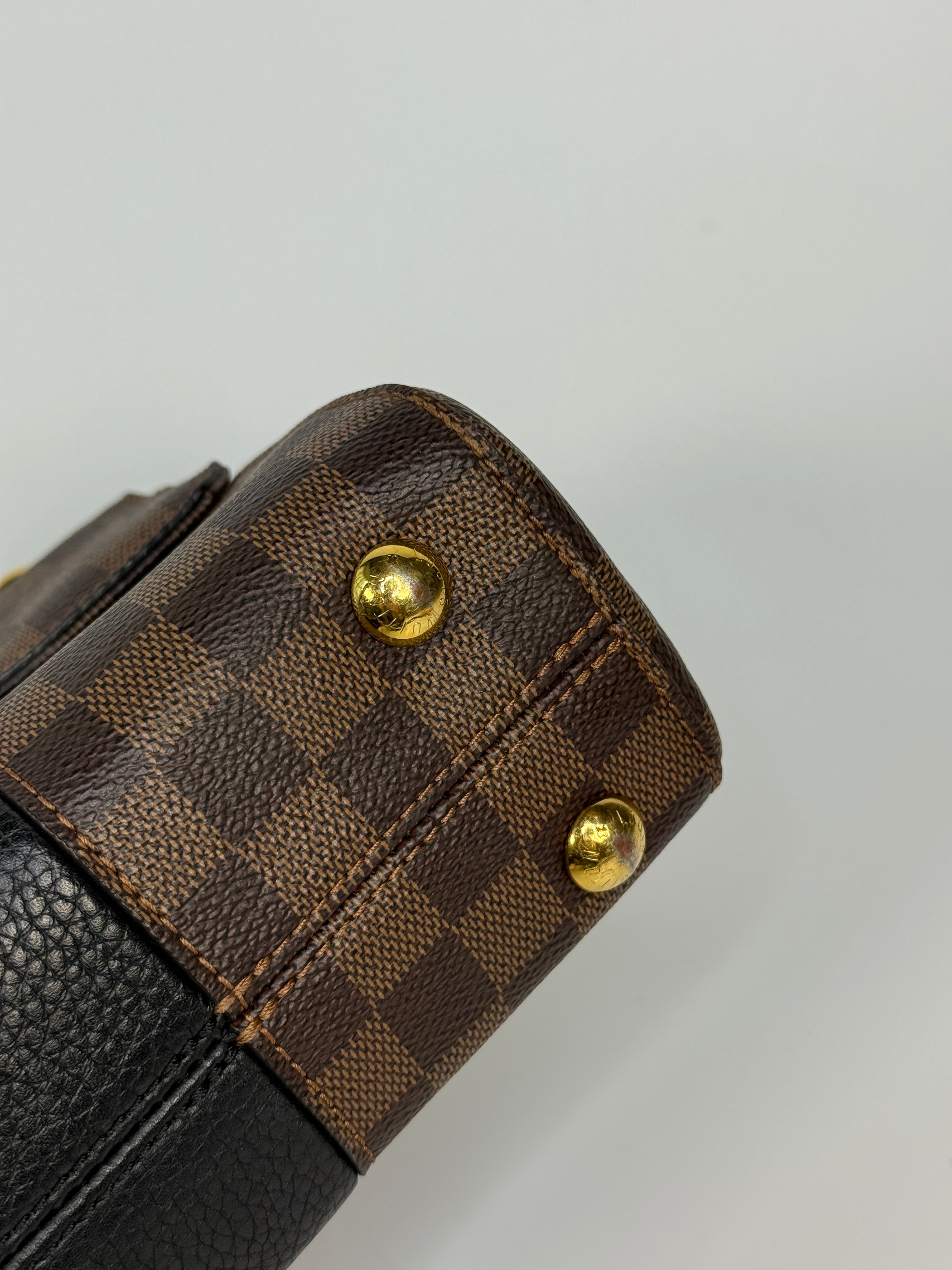 Louis Vuitton Bond Street BB In Damier Ebene With Gold Hardware