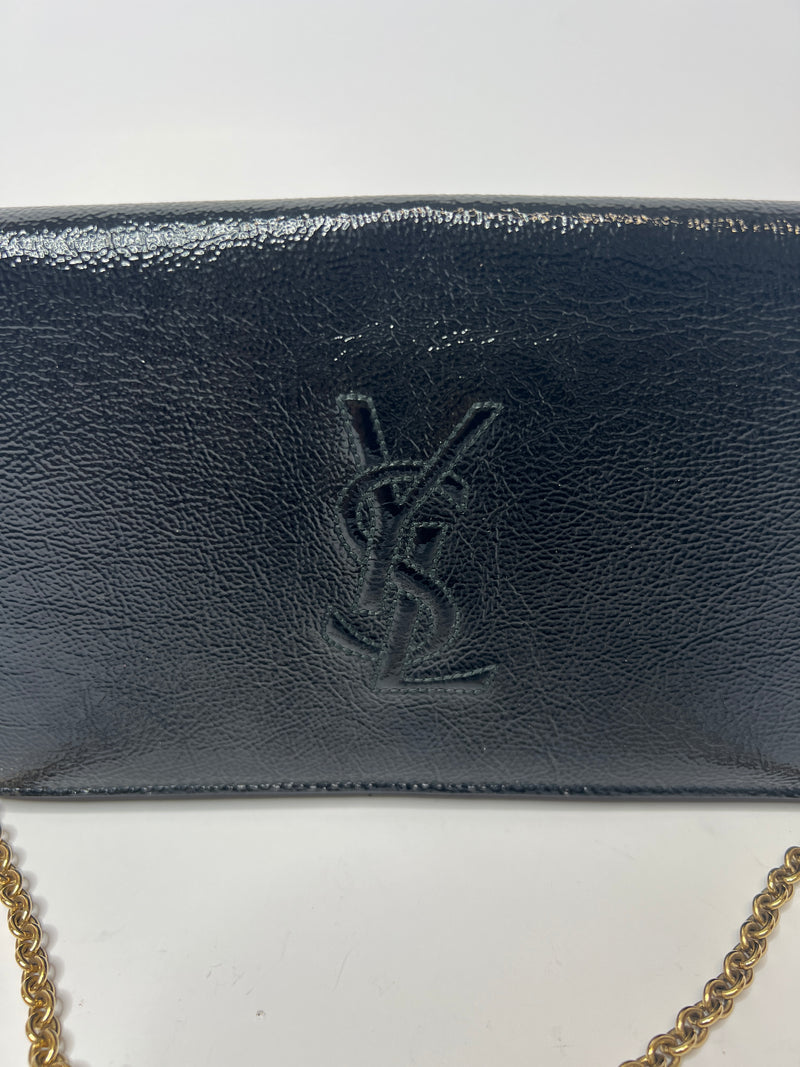 Saint Laurent Belle De Jour Leather Clutch