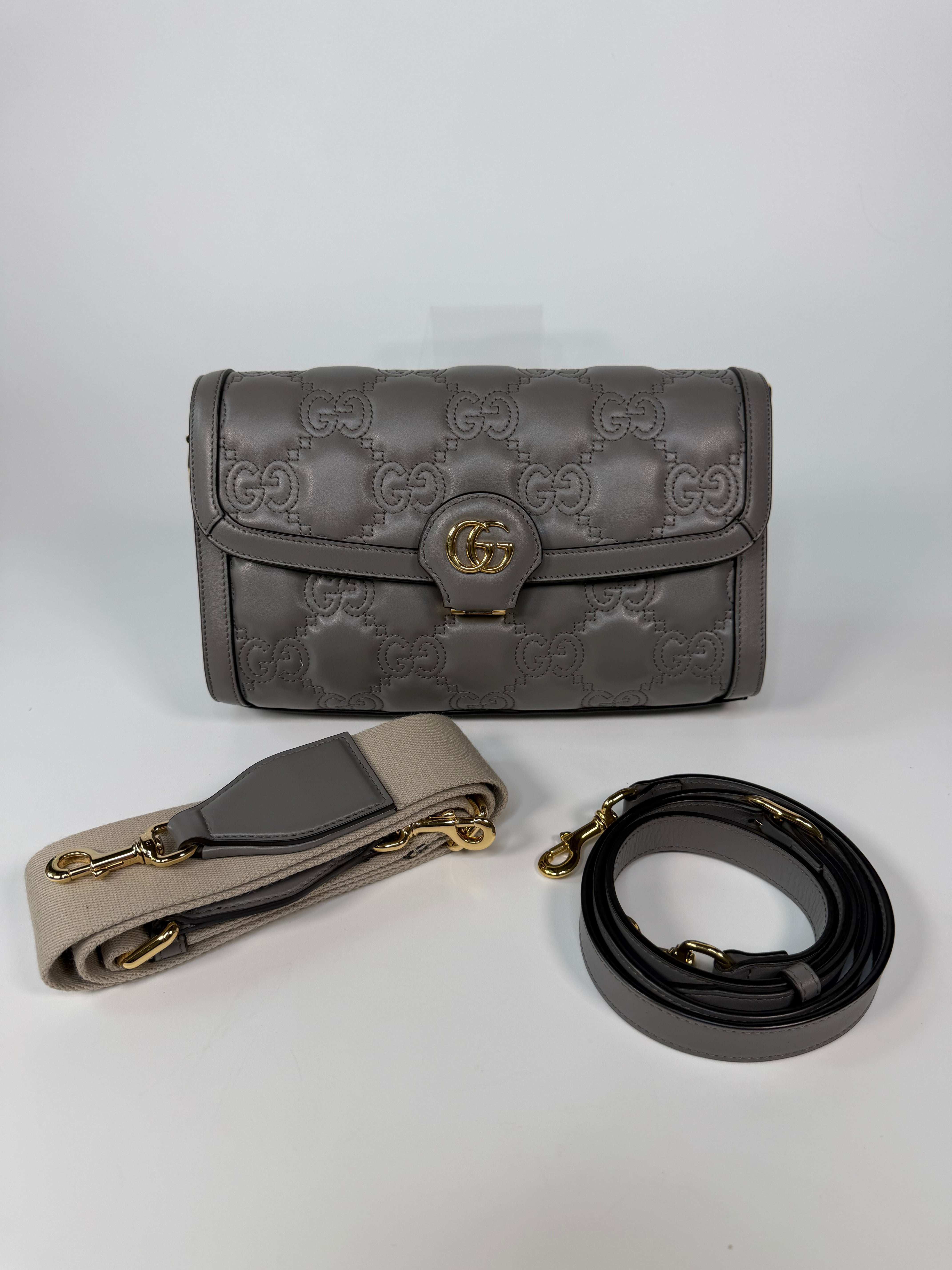 Gucci GG Matelassé Embossed Shoulder Bag. Authentic and preloved in excellent condition.
